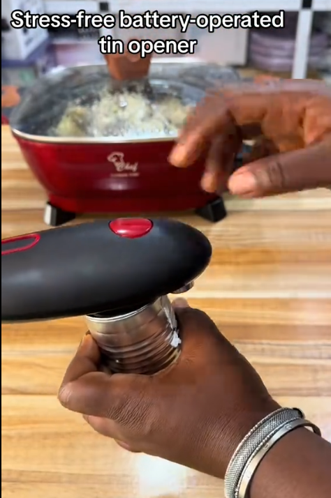 Electric tin opener