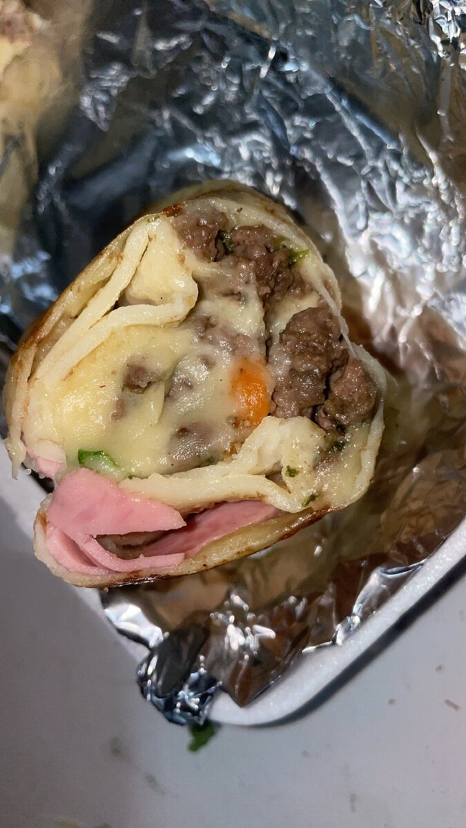 3 crêpes  jambon et viande