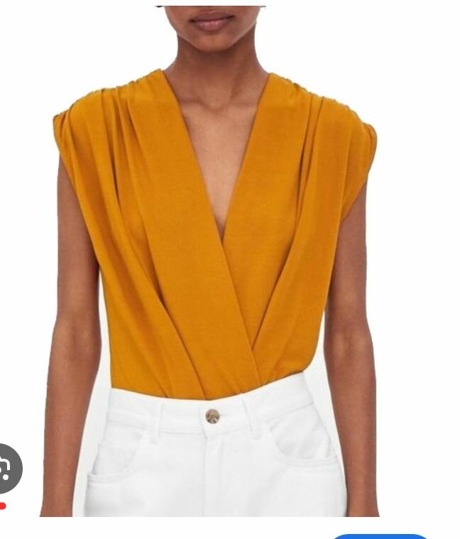 Elegant Mustard Bodysuit