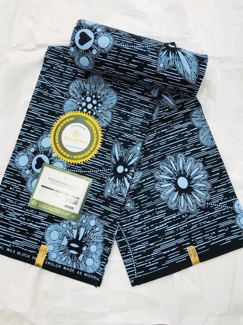 Tissu bleu