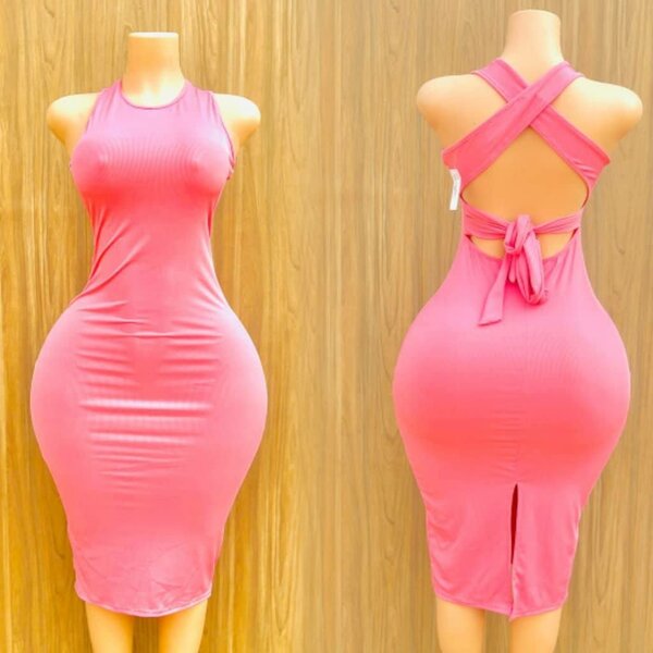 Cross back dress