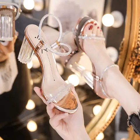 Fancy Clear heels