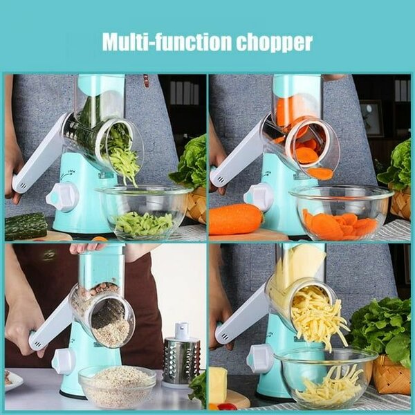 Table Top Rotary Drum Grater, Grinder & Slicer.