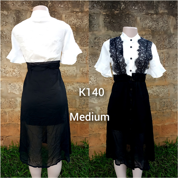 Robe blanc noir