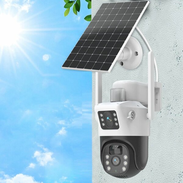 Caméra 4G solaire double objec