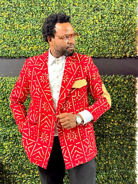 Veste chic en motif africain