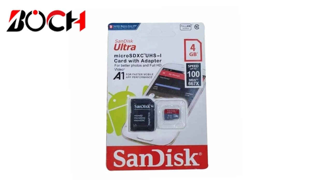 Carte microSDXC SanDisk 4GB