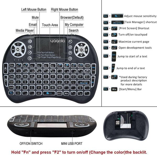Mini clavier smart rétro éclairé (Mini keyboard backlit )