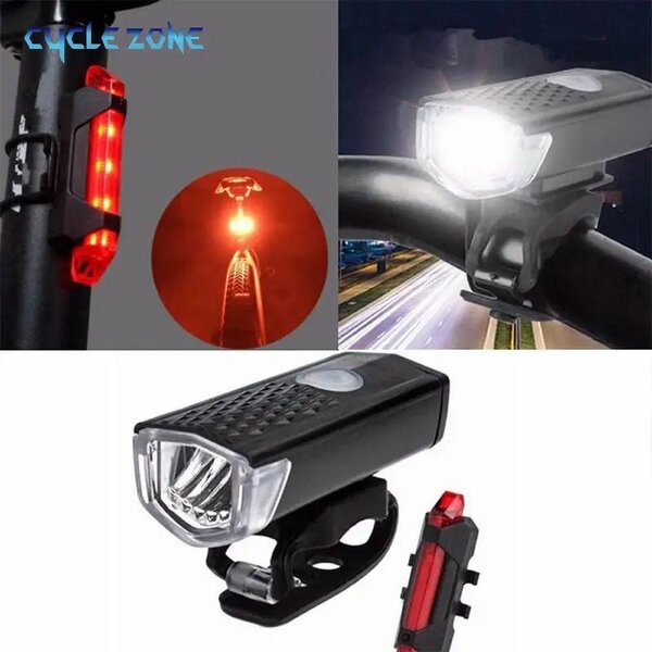 phare et feu arrière rechargeable de vélo