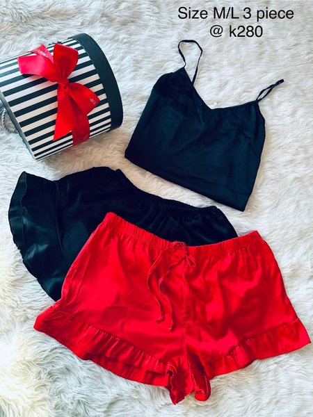 Lingerie rouge noir