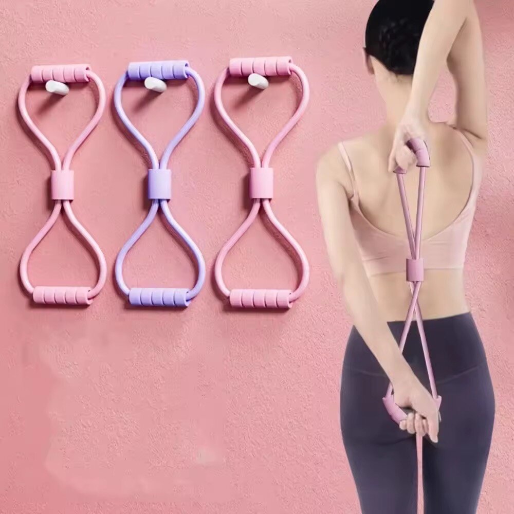 Figure 8 yoga resistant band