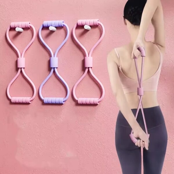 Figure 8 yoga resistant band
