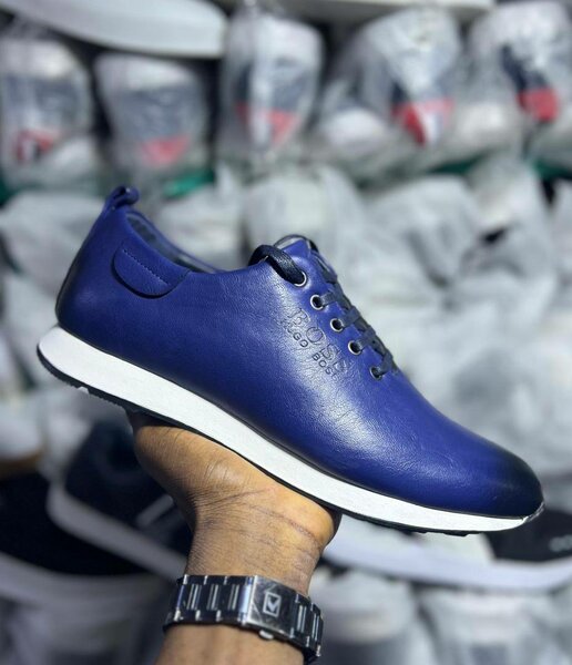 Sneakers en cuir pour hommes