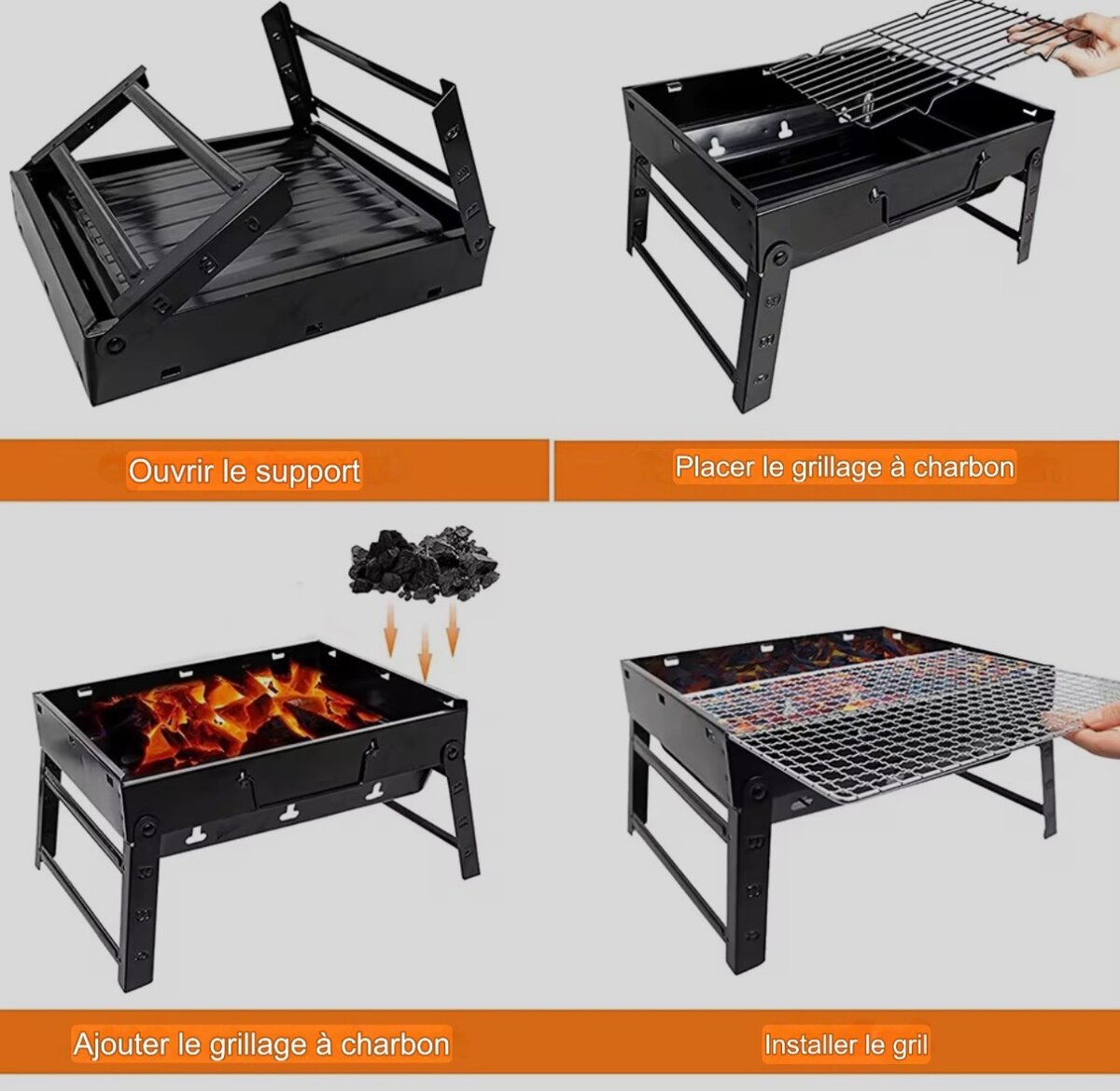 Mini barbecue grill