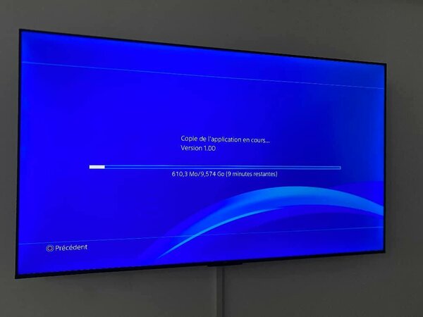 Installation de jeux PS4
