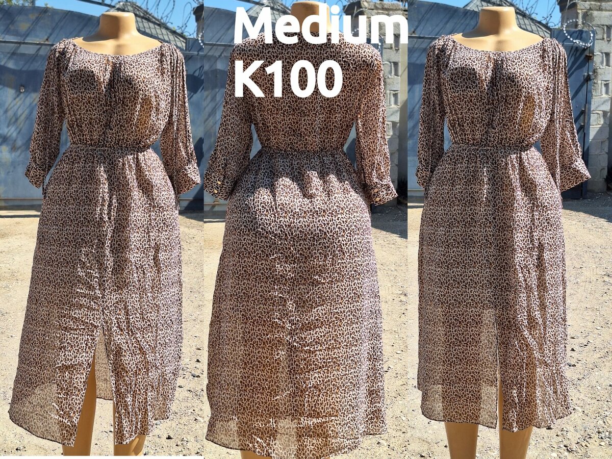 Beautiful and high-quality women's dress made of salaula silk
