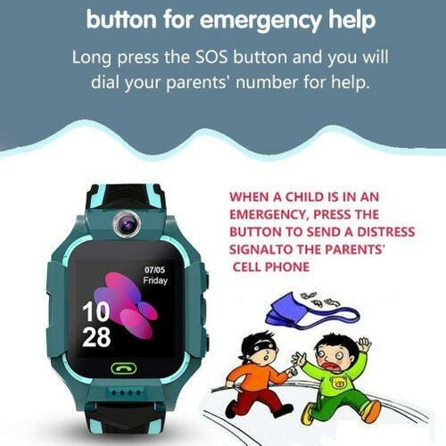 Montre intelligente pour enfants GPS et Caméra prend puce