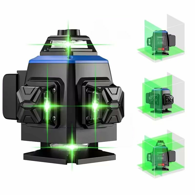 Faisceau laser 16 Lignes Vertes 4D auto nivellement