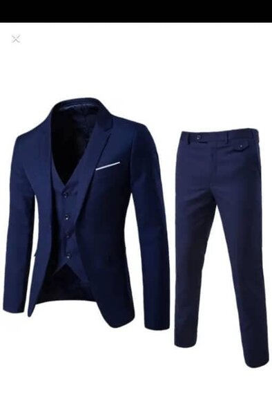 Elegant men's suit, solid color