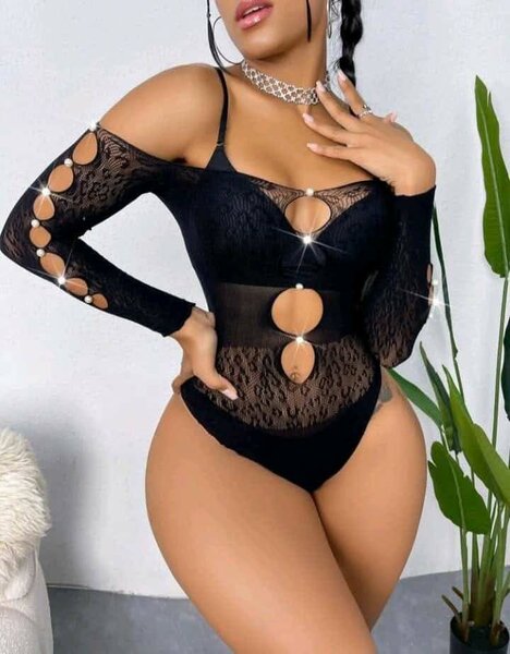 Body en dentelle noire sexy
