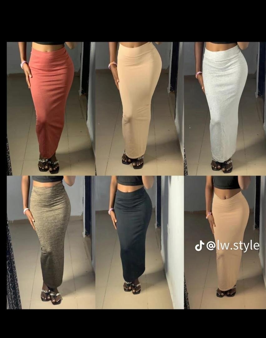 Jupe Maxi Taille Haute Femme