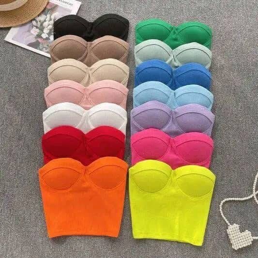 Bustiers colorés tendance