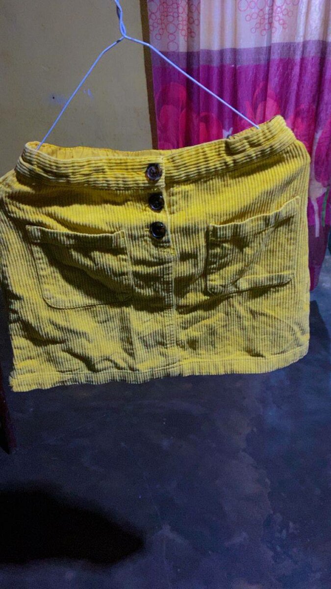 Jupe en jean à boutons