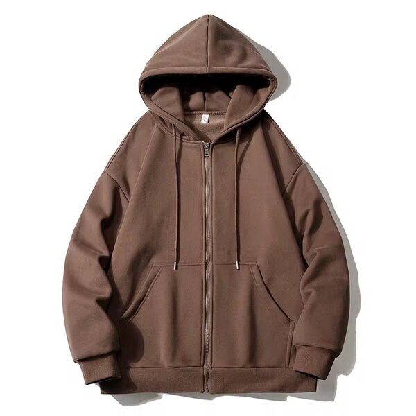 Veste à capuche zippée unisexe