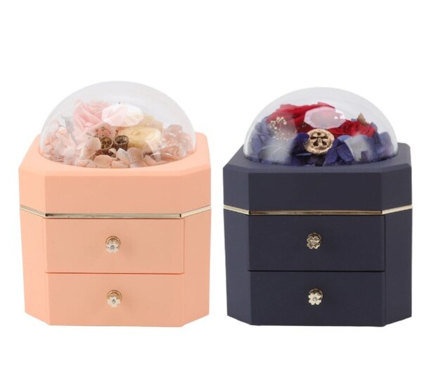 Coffret de bijoux en fleur