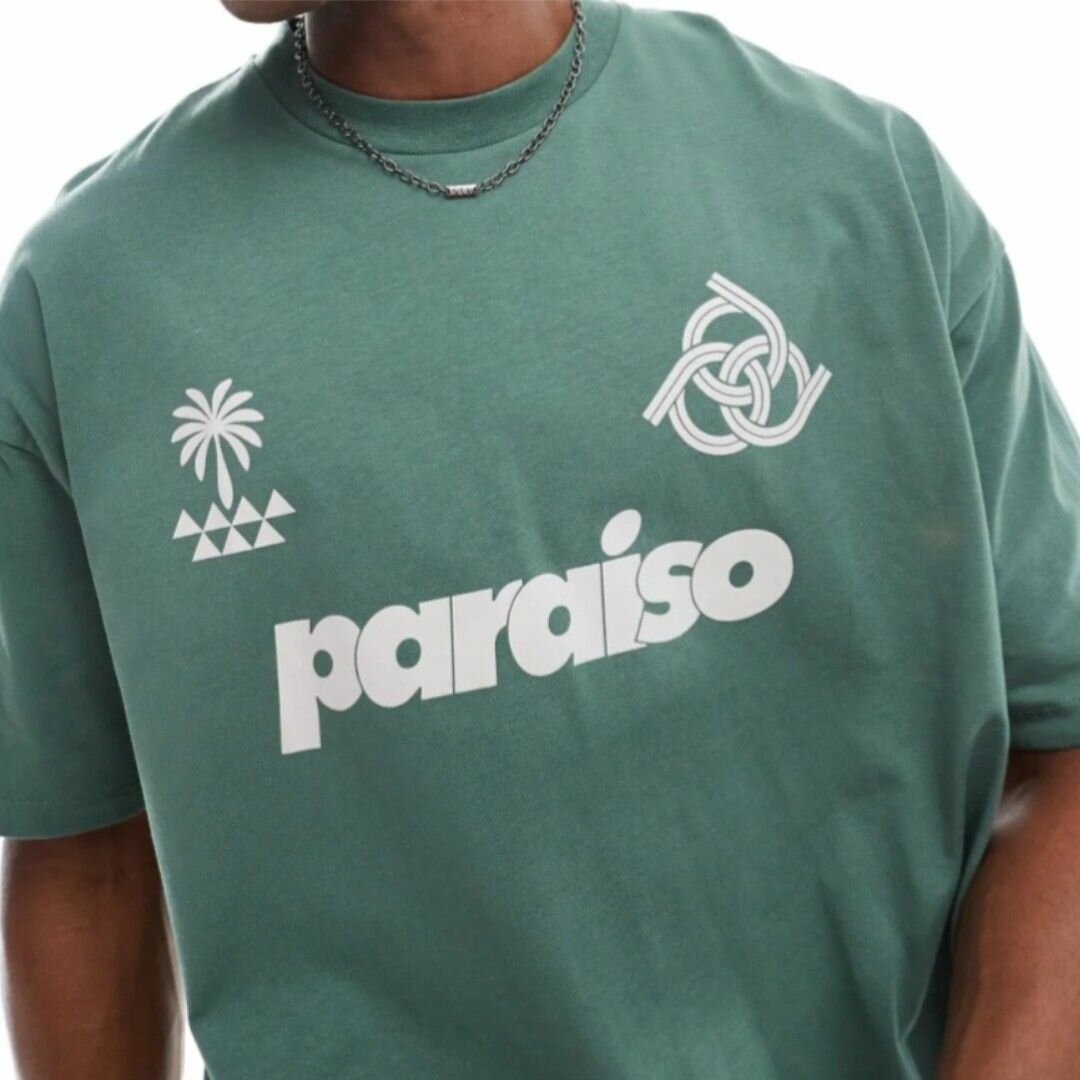T-shirt vert paraiso homme