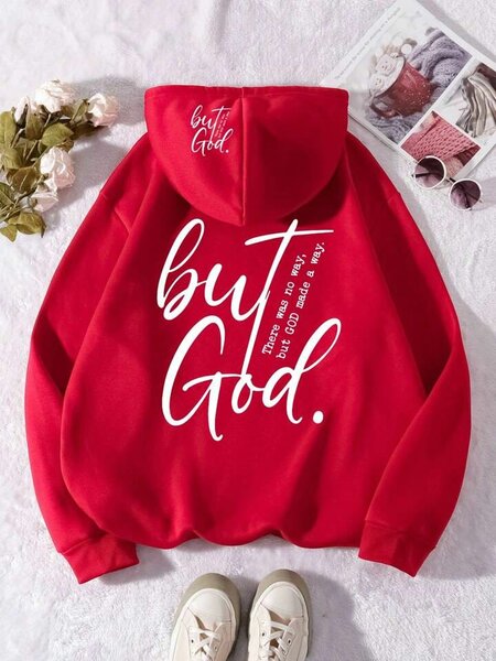 Sweat à capuche rouge unisexe