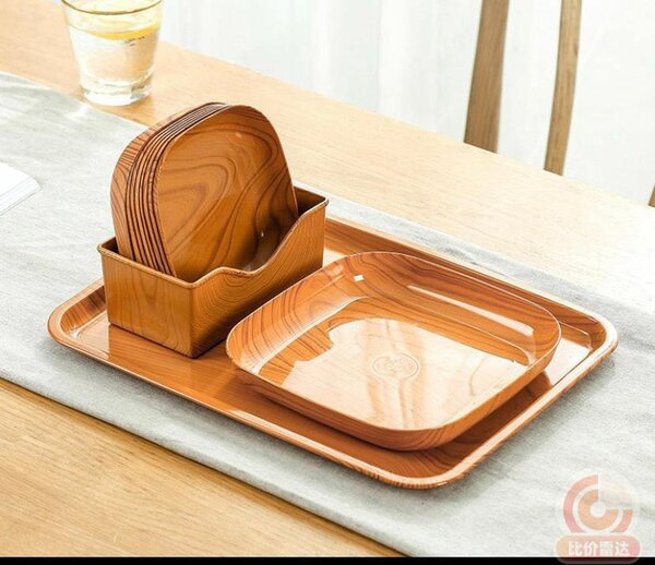 Plates and tray