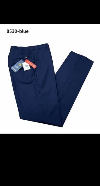 Pantalon tissu-BLEU