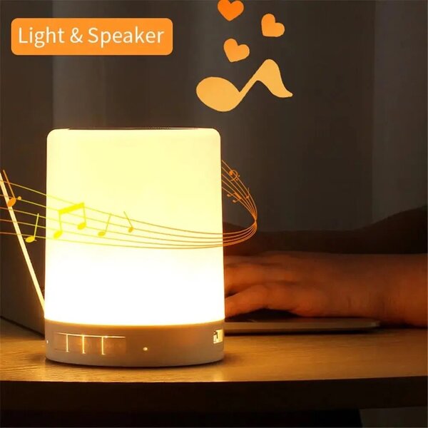 Mini baffle Bluetooth veilleuse Multicolore