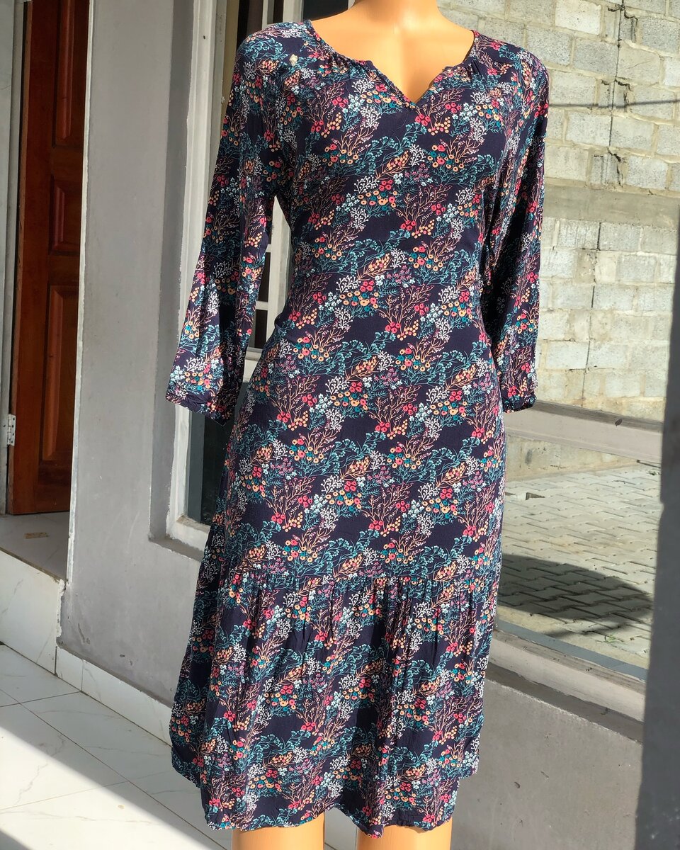 multi-colored dress