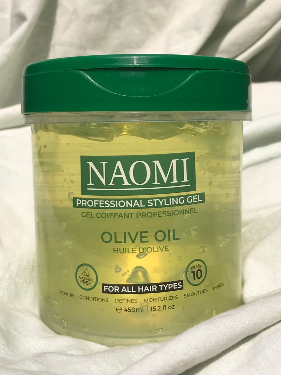 Gel placage de cheveux huile Olive  Naomi