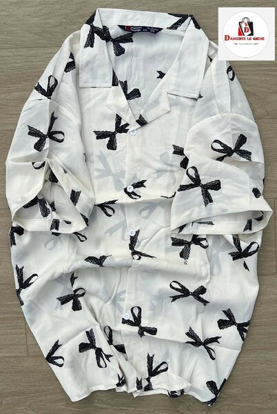 Chemise à motifs nœuds