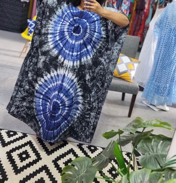 Boubou indigo