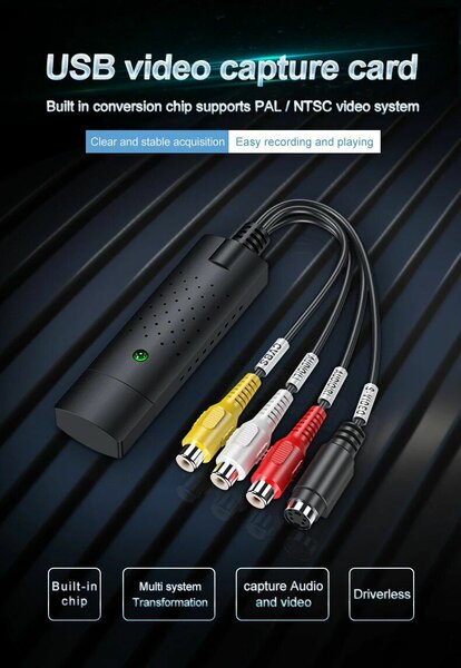 Convertisseur audio vidéo USB 2.0, carte de capture audio,