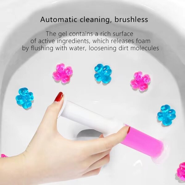 Toilet deodorizer cleaning gel