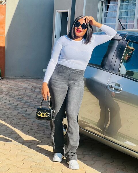 Grey jeans