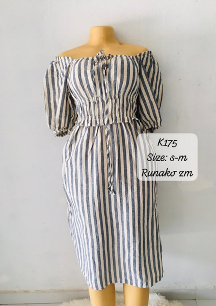 Robe blanc gris