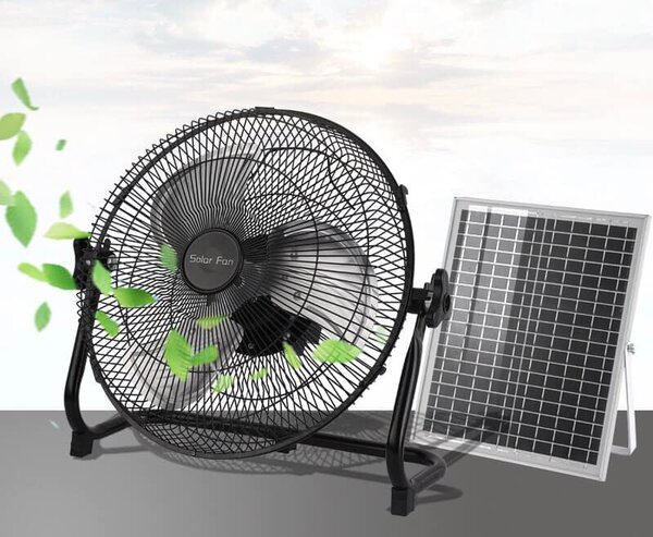 Ventilateur solaire portable avec panneau
