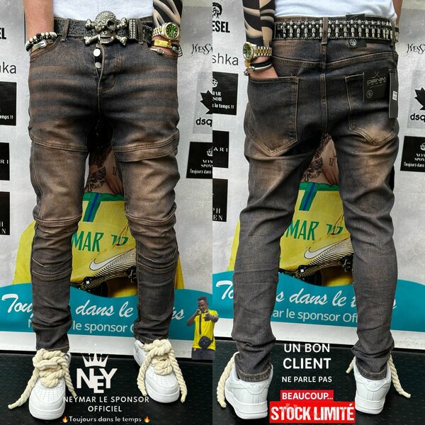 Jeans tendance délavés homme