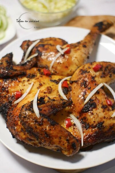 Poulet braisé