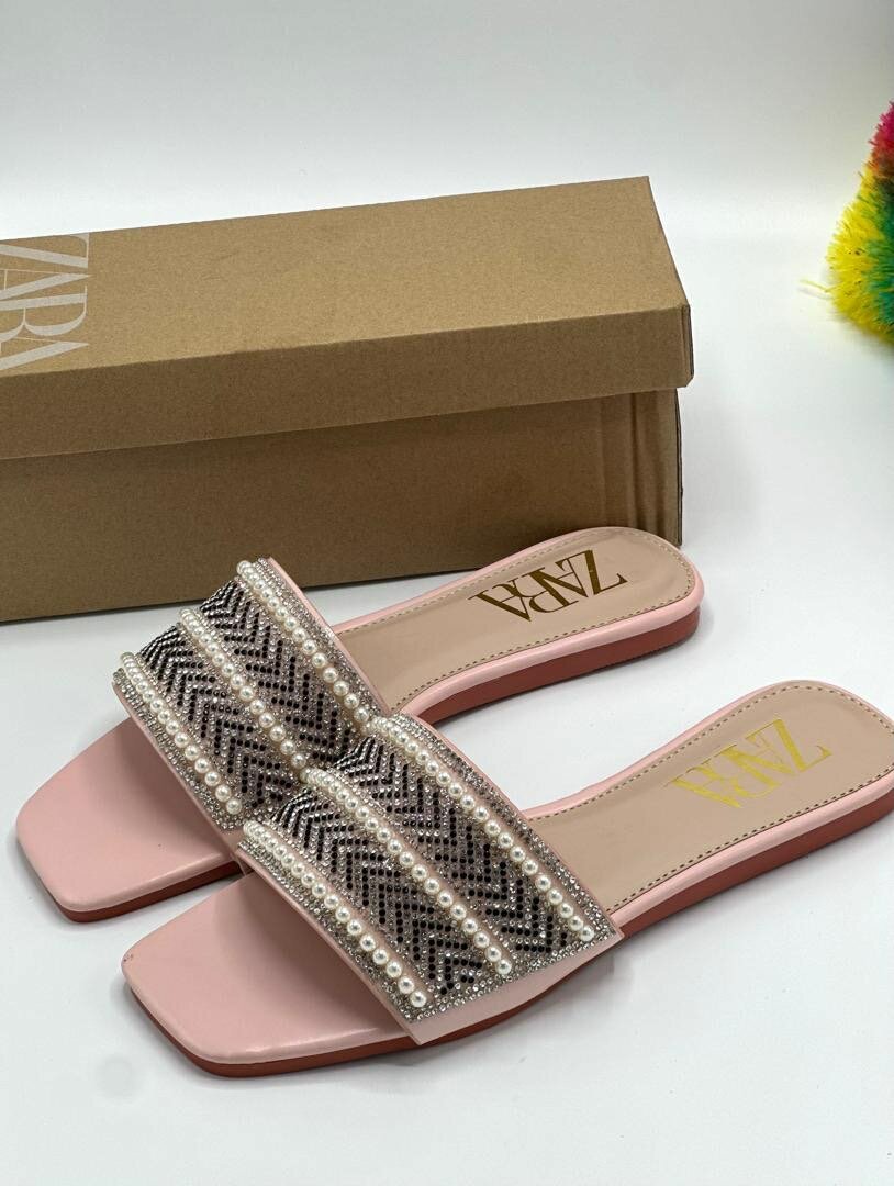 Zara beaded slippers