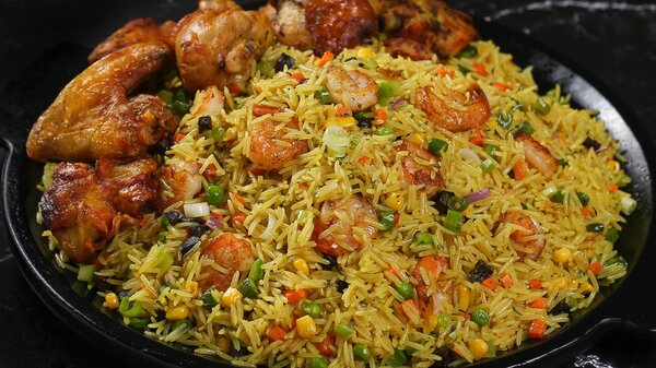 Tropical Fried Rice and Chicken