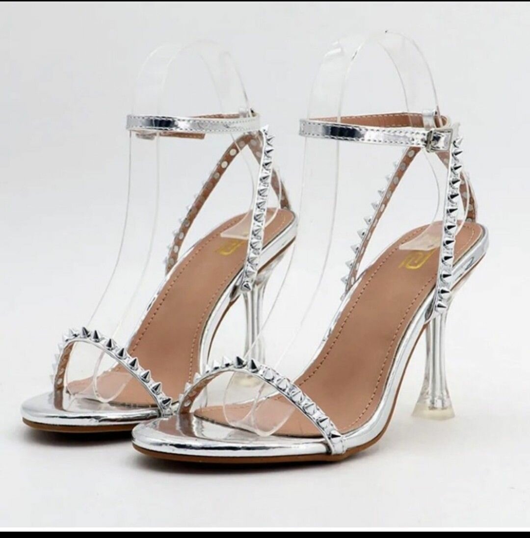 Sliver classy heels