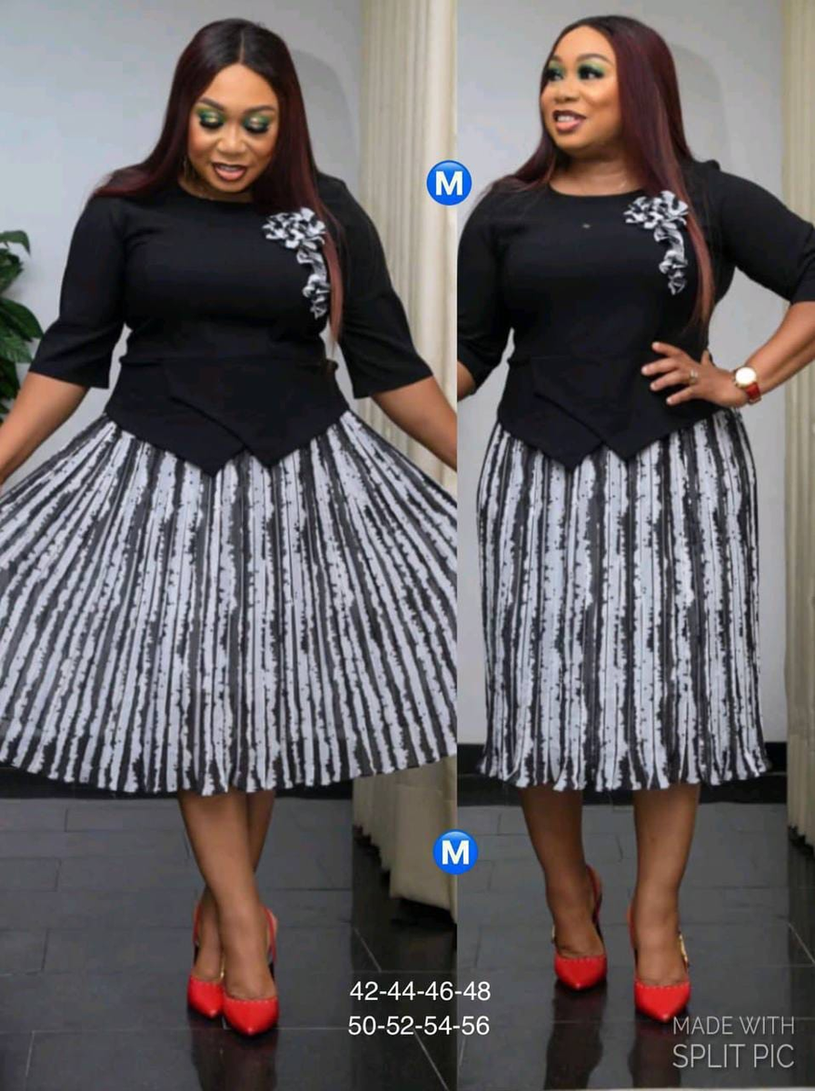 Robe noir blanc