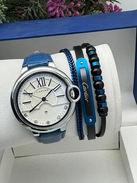 Men watch with bracelet